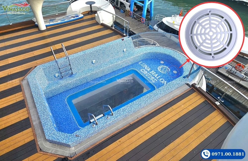 Nắp thu đáy bể bơi hình tròn được sử dụng rộng rãi